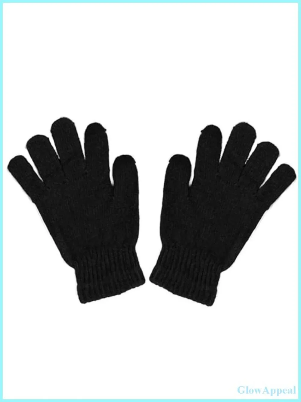 Cozy Chenille Knit Winter Gloves for Women - Soft Stretch Pull-On